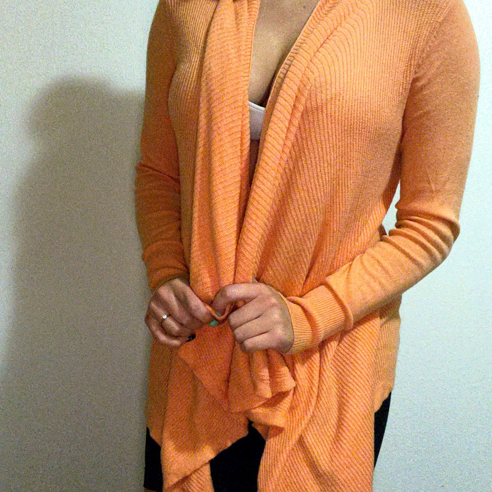 Peach cardigan